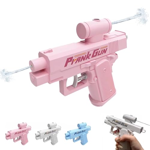 Prank Water Gun - Prank Squirt Gun Can Spray from Front and Back, Prank Two-Way Water Gun for Prank Lovers (Pink) von Vulvv