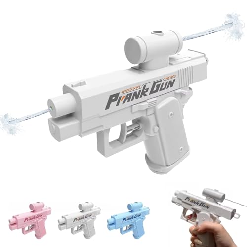 Prank Water Gun - Prank Squirt Gun Can Spray from Front and Back, Prank Two-Way Water Gun for Prank Lovers (White) von Vulvv