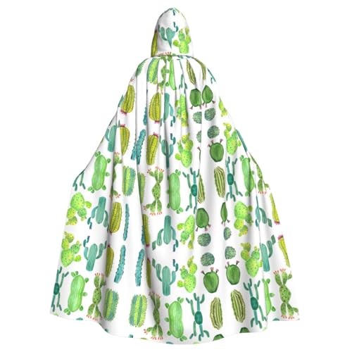 Cactus... bedruckter Kapuzenumhang in voller Länge mit Kapuze, langer Kapuzenpullover, Weihnachten, Halloween-Kostüme von Vuoongt