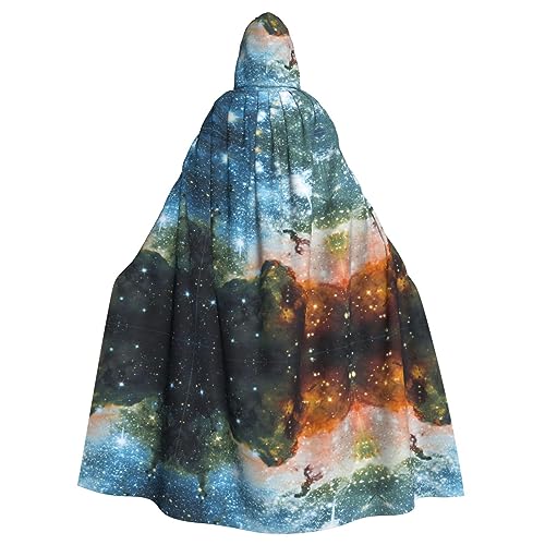 Galaxy Space (2) Print Hooded Cloak Full Length Hooded Capes Long Hoodie Christmas Halloween Costumes von Vuoongt