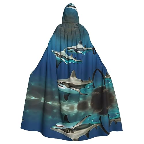 Hammerhead Sharks Print Hooded Cloak Full Length Hooded Capes Long Hoodie Christmas Halloween Costumes Hammerhead Sharks Print Hooded Cloak Full Length Hooded Capes Long Hoodie Christmas Halloween Costumes von Vuoongt