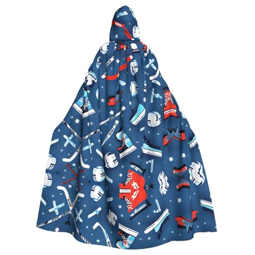 Kapuzenumhang mit Eishockey-Aufdruck, lange Kapuze, Weihnachten, Halloween-Kostüme Kapuzenumhang mit Eishockey-Aufdruck, lange Kapuze, Weihnachten, Halloween-Kostüme von Vuoongt