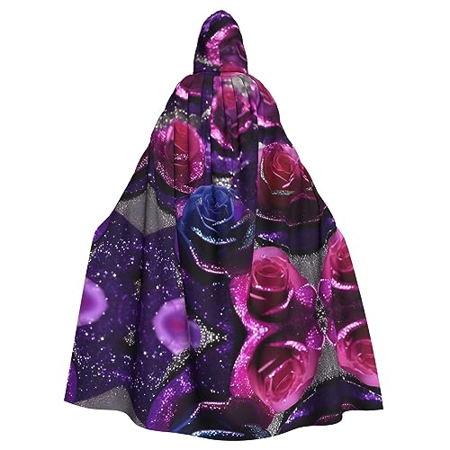 Kapuzenumhang mit Glitzer-Pailletten, Rosen, lange Kapuze, Weihnachten, Halloween-Kostüme Kapuzenumhang mit Glitzer-Pailletten, Rosen, lange Kapuze, Weihnachten, Halloween-Kostüme von Vuoongt
