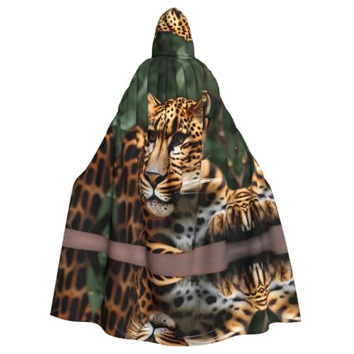 Kapuzenumhang mit Leopardenmuster, lange Kapuze, Weihnachten, Halloween, Kostüme Kapuzenumhang mit Leopardenmuster, lange Kapuze, Weihnachten, Halloween, Kostüme von Vuoongt