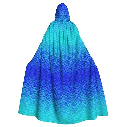 Kapuzenumhang mit Meerjungfrauenmotiv, lange Kapuze, für Weihnachten, Halloween, Ozean, Meerblau Kapuzenumhang mit Meerjungfrauenmotiv, lange Kapuze, für Weihnachten, Halloween, Ozean, Meerblau von Vuoongt
