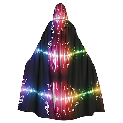 Kapuzenumhang mit Musikdruck, lange Kapuze, Weihnachten, Halloween-Kostüme Kapuzenumhang mit Musikdruck, lange Kapuze, Weihnachten, Halloween-Kostüme von Vuoongt