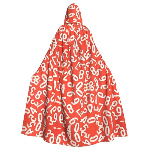 Kapuzenumhang mit Zahlen, Kunstdruck, lange Kapuze, Weihnachten, Halloween, Kostüme Kapuzenumhang mit Zahlen, Kunstdruck, lange Kapuze, Weihnachten, Halloween, Kostüme von Vuoongt