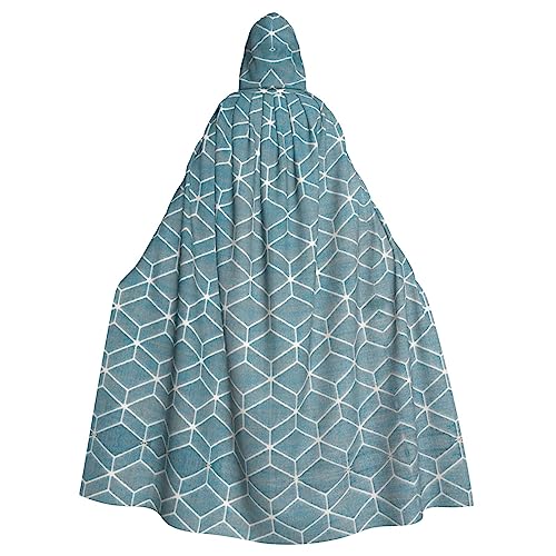 Kapuzenumhang mit blauem Gittermuster, lange Kapuze, für Weihnachten, Halloween, Kostüme Kapuzenumhang mit blauem Gittermuster, lange Kapuze, für Weihnachten, Halloween, Kostüme von Vuoongt