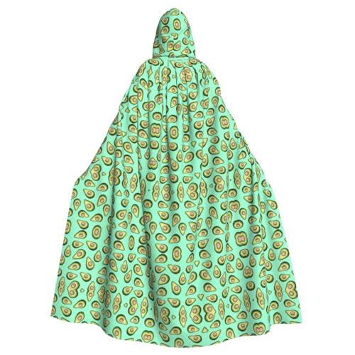 Kapuzenumhang mit frischen tropischen Früchten, Avocado-Druck, lange Kapuze, Weihnachten, Halloween-Kostüme Kapuzenumhang mit frischen tropischen Früchten, Avocado-Druck, lange Kapuze, Weihnachten, Halloween-Kostüme von Vuoongt