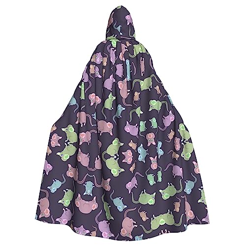 Kapuzenumhang mit niedlichem Maus-Druck, volle Länge, Kapuzenumhang, langer Kapuzenpullover, Weihnachten, Halloween-Kostüme Kapuzenumhang mit niedlichem Maus-Druck, volle Länge, Kapuzenumhang, langer Kapuzenpullover, Weihnachten, Halloween-Kostüme von Vuoongt