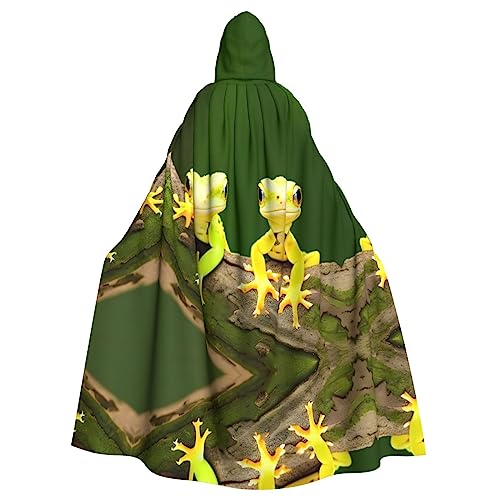 Kapuzenumhang mit zwei Geckos-Aufdruck, volle Länge, langer Kapuzenpullover, Weihnachten, Halloween-Kostüme Kapuzenumhang mit zwei Geckos-Aufdruck, volle Länge, langer Kapuzenpullover, Weihnachten, Halloween-Kostüme von Vuoongt