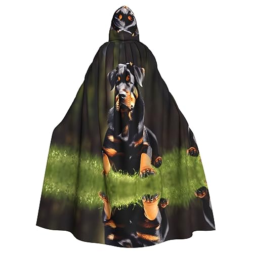 Rottweiler Kapuzenumhang mit Tapetendruck in voller Länge, langer Kapuzenpullover, Weihnachten, Halloween-Kostüme Rottweiler Kapuzenumhang mit Tapetendruck in voller Länge, langer Kapuzenpullover, Weihnachten, Halloween-Kostüme von Vuoongt