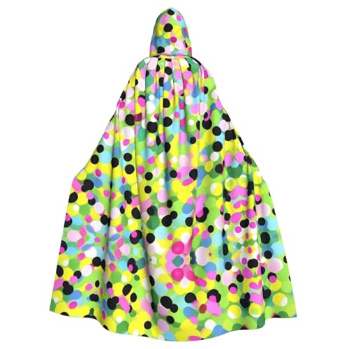 Twister Langer Kapuzenumhang mit Punkten, für Weihnachten, Halloween Twister Langer Kapuzenumhang mit Punkten, für Weihnachten, Halloween von Vuoongt