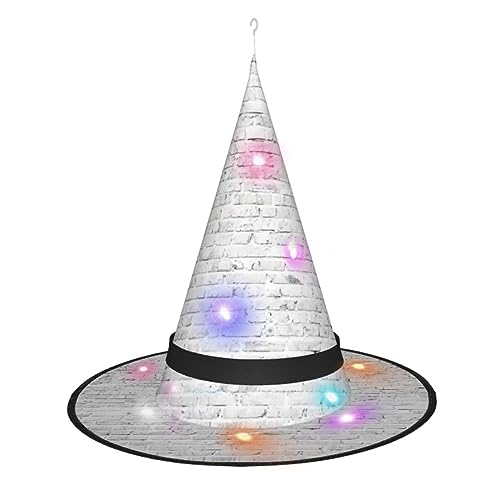 Vuoongt Backsteinmauer Druck Halloween Hut Vielseitig Leicht Kostüm Zubehör Faltbare Spitze Hutwithlight Vuoongt Backsteinmauer Druck Halloween Hut Vielseitig Leicht Kostüm Zubehör Faltbare Spitze Hutwithlight von Vuoongt