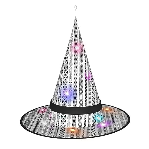 Vuoongt Boho-Hut mit Dreiecksstreifen, vielseitig, leicht, Kostümzubehör, faltbar, spitz, Hutlicht Vuoongt Boho-Hut mit Dreiecksstreifen, vielseitig, leicht, Kostümzubehör, faltbar, spitz, Hutlicht von Vuoongt