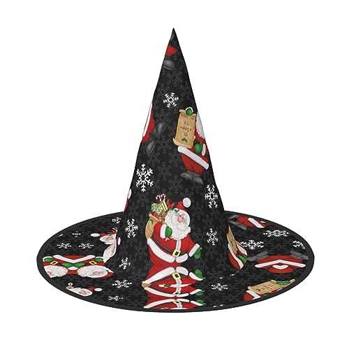 Vuoongt Frohe Weihnachten Happy Print Halloween Hut Vielseitig Leicht Kostüm Zubehör Faltbarer Spitzhut Vuoongt Frohe Weihnachten Happy Print Halloween Hut Vielseitig Leicht Kostüm Zubehör Faltbarer Spitzhut von Vuoongt