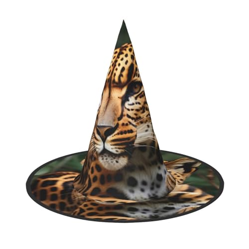 Vuoongt Halloween-Hut mit Leopardenmuster, vielseitig, leicht, Kostümzubehör, faltbar, spitzer Hut Vuoongt Halloween-Hut mit Leopardenmuster, vielseitig, leicht, Kostümzubehör, faltbar, spitzer Hut von Vuoongt