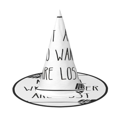 Vuoongt Not All Who Wander Are Lost Print Halloween Hut Vielseitiger Leichter Kostüm Zubehör Faltbarer Spitzhut Vuoongt Not All Who Wander Are Lost Print Halloween Hut Vielseitiger Leichter Kostüm Zubehör Faltbarer Spitzhut von Vuoongt