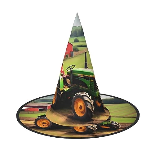 Vuoongt Traktor Bauernhof Muster Druck Halloween Hut Vielseitig Leicht Kostüm Zubehör Faltbarer Spitzhut Vuoongt Traktor Bauernhof Muster Druck Halloween Hut Vielseitig Leicht Kostüm Zubehör Faltbarer Spitzhut von Vuoongt