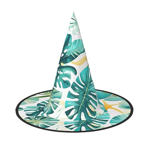 Vuoongt Tropischer Strand-Pflanzen-Themen-Druck, Halloween-Hut, vielseitig, leicht, Kostümzubehör, faltbarer Spitzhut Vuoongt Tropischer Strand-Pflanzen-Themen-Druck, Halloween-Hut, vielseitig, leicht, Kostümzubehör, faltbarer Spitzhut von Vuoongt