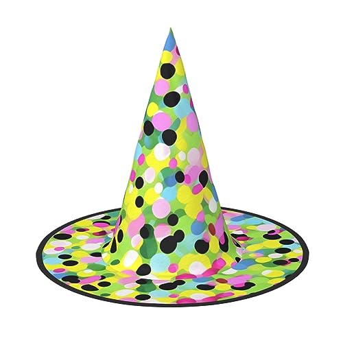 Vuoongt Twister Polka Dots Muster Print Halloween Hut Vielseitig Leicht Kostüm Zubehör Faltbarer Spitzhut Vuoongt Twister Polka Dots Muster Print Halloween Hut Vielseitig Leicht Kostüm Zubehör Faltbarer Spitzhut von Vuoongt