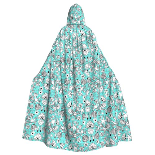 Wunderschöner Seestern-Aufdruck, Kapuzenumhang in voller Länge, langer Kapuzenpullover, Weihnachten, Halloween-Kostüme Wunderschöner Seestern-Aufdruck, Kapuzenumhang in voller Länge, langer Kapuzenpullover, Weihnachten, Halloween-Kostüme von Vuoongt