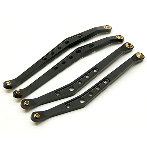 Vuzmode Aluminiumlegierung Obere untere Aufhängung Schaltgestänge Stange Gestänge 1/10 RC Crawler, for Axial, for Wraith 90018 RC-Querlenker(Upper Black) von Vuzmode