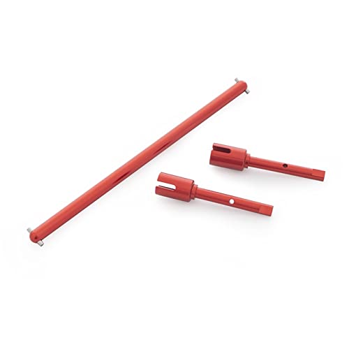 Vuzmode Lenksatz aus Aluminiumlegierung, Dog Bone-Antriebswelle, Propellergelenk aufrecht, for Tamiya, for TT02-Chassis 1/10 RC On Road Car RC-Querlenker(Joint Shaft Red) von Vuzmode