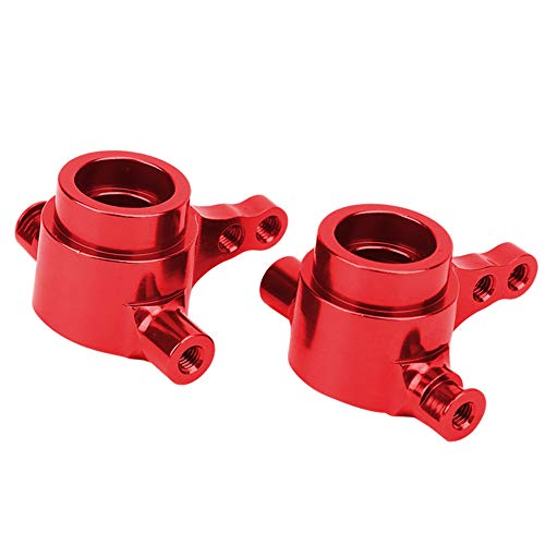 Vvikizy 2pcs Aluminiumlegierung RC -Lenkbecher, Lenkerblock für Slash 4x4 1/10 LKW, RC -Zubehör, Empfindliches Aussehen und Leichte CNC -Bearbeitung (Rot) von Vvikizy