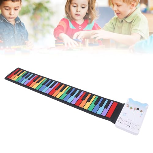49-Tasten-Roll-Up-Keyboard-Klavier, Buntes Roll-Up-Piano, Tragbares Elektronisches USB-Keyboard aus Silikon, Faltbares Klavier für Anfänger, Eingebaute Lautsprecher Zum Training 49-Tasten-Roll-Up-Keyboard-Klavier, Buntes Roll-Up-Piano, Tragbares Elektronisches USB-Keyboard aus Silikon, Faltbares Klavier für Anfänger, Eingebaute Lautsprecher Zum Training von Vvikizy