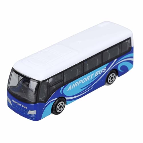 Vvikizy 4-in-Bus-Modell, Bus-Modell, Legierung, Bus-Statue, Eltern-Kind-Interaktion, Bus-Skulptur, Lebensecht, Exquisites Sammlerfahrzeug-Modell für Jungen und Mädchen (Blau) von Vvikizy