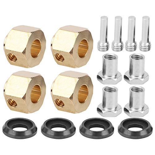 Vvikizy 4pcs Rad Hub -Hex -Adapter, Ersatzteil füR 8 -mm -Messing -Kombinierrad -Hub -Hex -Adapter, Radabstandshalter füR T R X 4, T R X 6, 1/10 RC -Automodell (10 mm) von Vvikizy