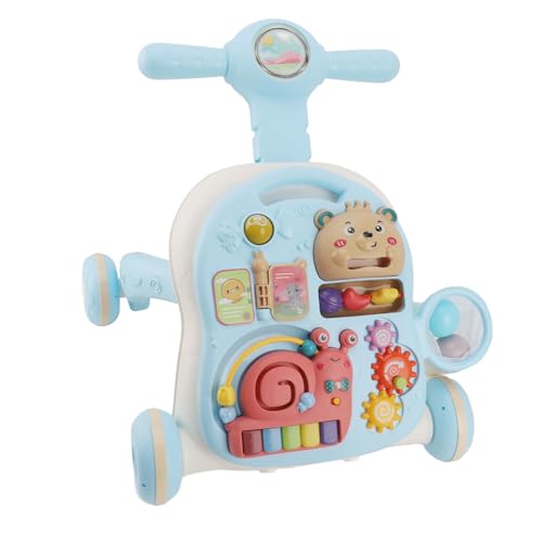 Vvikizy Baby Push Walker, Kleinkind Lernen Walker Einstellbare Höhe mit O Bein Anti-TIPP-Design Musikspielzeug für Mädchen 12-18 Monate von Vvikizy