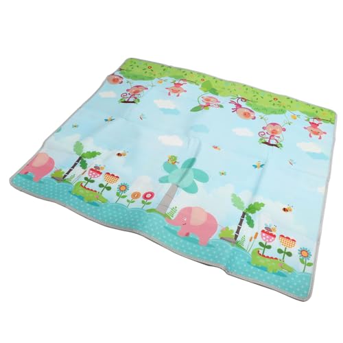 Vvikizy Babyspielmatte, Nicht Ausschluster Doppelseitiger Kinderkriechkolbenkind -Aktivitätsmatte mit 2 Mustern für EIN Sicheres Kriechspiel Vvikizy Babyspielmatte, Nicht Ausschluster Doppelseitiger Kinderkriechkolbenkind -Aktivitätsmatte mit 2 Mustern für EIN Sicheres Kriechspiel von Vvikizy