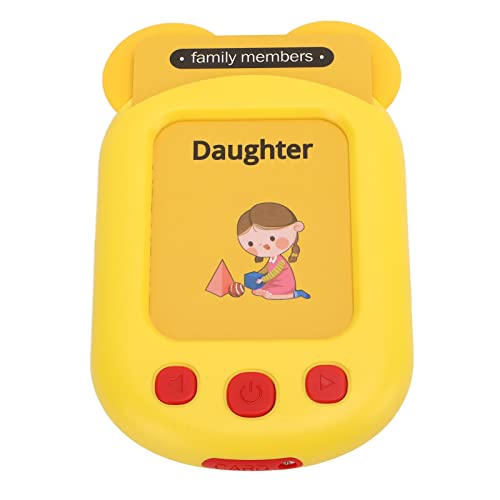 Vvikizy Karte Early Education Machine, Kleinkind-Lerngerät Audio-Bildungsspielzeug mit 224 Wörtern kein Bildschirmdesign für Jungen Mädchen Im Alter von 2 Bis 6 Jahren von Vvikizy