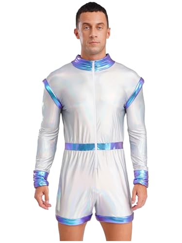 Vxuxlje Alien Kostüm Herren Halloween Metallic Bodysuit Langarm Overall Raumfahrer Kostüm Astronauten Kostüme Festival Outfit Karneval Fasching Kostüme Blau 3XL Vxuxlje Alien Kostüm Herren Halloween Metallic Bodysuit Langarm Overall Raumfahrer Kostüm Astronauten Kostüme Festival Outfit Karneval Fasching Kostüme Blau 3XL von Vxuxlje