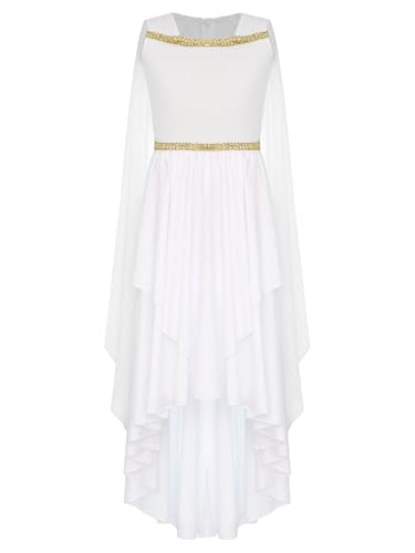 Vxuxlje Griechischen Göttin Kostüm Mädchen Halloween Bambina Kleid Antikes Römisches Prinzessinnenkleid Renaissance Toga Cosplay Festival Outfit Karnevalskostüm Weiß 146-152 Vxuxlje Griechischen Göttin Kostüm Mädchen Halloween Bambina Kleid Antikes Römisches Prinzessinnenkleid Renaissance Toga Cosplay Festival Outfit Karnevalskostüm Weiß 146-152 von Vxuxlje