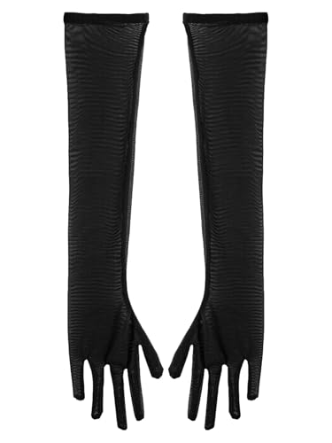 Vxuxlje Damen Herren Transparent Mesh Handschuhe Ultradünner Tüll Handschuhe Lange Hochzeiten Cosplay Set Schwarz M Vxuxlje Damen Herren Transparent Mesh Handschuhe Ultradünner Tüll Handschuhe Lange Hochzeiten Cosplay Set Schwarz M von Vxuxlje