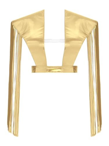 Vxuxlje Damen Herren Unisex Metallic Schulter Shrugs Halloween Rückenfrei Rüstung Schals Gothic Shirts Cosplay Set Karnevalskostüm Mottopartys Gold S Vxuxlje Damen Herren Unisex Metallic Schulter Shrugs Halloween Rückenfrei Rüstung Schals Gothic Shirts Cosplay Set Karnevalskostüm Mottopartys Gold S von Vxuxlje