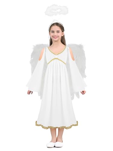 Vxuxlje Griechische Göttin Kostüm Für Mädchen Polyester Griechische Göttin Kleid Athena Toga Römisch Mit Flügeln Und Haaren Fantasie Kleider Cosplay Kostüme Weiß B 92-98 Vxuxlje Griechische Göttin Kostüm Für Mädchen Polyester Griechische Göttin Kleid Athena Toga Römisch Mit Flügeln Und Haaren Fantasie Kleider Cosplay Kostüme Weiß B 92-98 von Vxuxlje