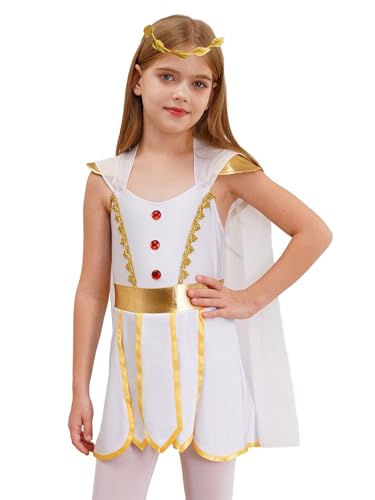Vxuxlje Kleines Mädchen Toga Kostüm Griechisch Römisch Kleid Griechische Göttin Römisches Kostüm Mit Kopfbedeckung Und Ärmeln Cosplay Outfits Party Halloween Weiß 158-164 Vxuxlje Kleines Mädchen Toga Kostüm Griechisch Römisch Kleid Griechische Göttin Römisches Kostüm Mit Kopfbedeckung Und Ärmeln Cosplay Outfits Party Halloween Weiß 158-164 von Vxuxlje