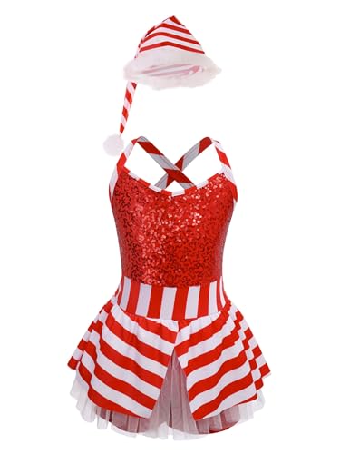 Vxuxlje Mädchen Weihnachtskostüm Weihnachtsmann Kostüm Festkleid Mit Hut Weihnachtskleid Prinzessinnenkleid Karnevalskostüm Rot 122-128 Vxuxlje Mädchen Weihnachtskostüm Weihnachtsmann Kostüm Festkleid Mit Hut Weihnachtskleid Prinzessinnenkleid Karnevalskostüm Rot 122-128 von Vxuxlje