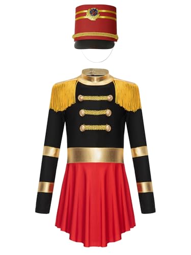 Vxuxlje Mädchen Zirkus Dompteur Kostüm Tanzkleid Mit Hut Halloween Karneval Prinzessin Party Ballerina Kleider Schwarz A 122-128 Vxuxlje Mädchen Zirkus Dompteur Kostüm Tanzkleid Mit Hut Halloween Karneval Prinzessin Party Ballerina Kleider Schwarz A 122-128 von Vxuxlje