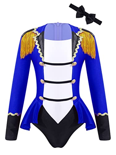 Vxuxlje Mädchen Zirkus Kostüme Langarm Tanzkleid Ballettkleid Weihnachtskostüm Ehrengarde Zirkusdirektor Cosplay Karneval Kostüm Blau 134-140 Vxuxlje Mädchen Zirkus Kostüme Langarm Tanzkleid Ballettkleid Weihnachtskostüm Ehrengarde Zirkusdirektor Cosplay Karneval Kostüm Blau 134-140 von Vxuxlje