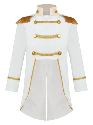 Vxuxlje Mittelalterliche Renaissance Kinder Mantel Blazer Jacke Gotisch Viktorianisch Steampunk Jacke Kostüm Prinz Halloween Karneval Cosplay Weiß 86-92 Vxuxlje Mittelalterliche Renaissance Kinder Mantel Blazer Jacke Gotisch Viktorianisch Steampunk Jacke Kostüm Prinz Halloween Karneval Cosplay Weiß 86-92 von Vxuxlje