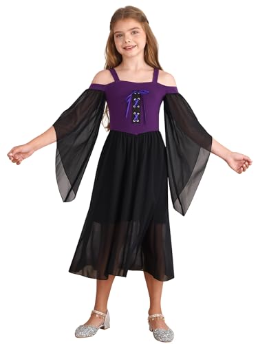 Vxuxlje Mittelalterliches Kleid Für Mädchen Schulter Victorianisches Kleid Traditionelles Renaissance Gotisches Prinzessinnen Kostüm Halloween Lila 170 Vxuxlje Mittelalterliches Kleid Für Mädchen Schulter Victorianisches Kleid Traditionelles Renaissance Gotisches Prinzessinnen Kostüm Halloween Lila 170 von Vxuxlje