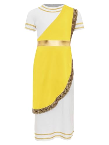 Vxuxlje Römischer Gladiatorenkostüm Für Kinder Halloween Römische Schule Griechisches Kostüm Set Thematische Partykleidung Cosplay Karneval Gelb 110-116 Vxuxlje Römischer Gladiatorenkostüm Für Kinder Halloween Römische Schule Griechisches Kostüm Set Thematische Partykleidung Cosplay Karneval Gelb 110-116 von Vxuxlje