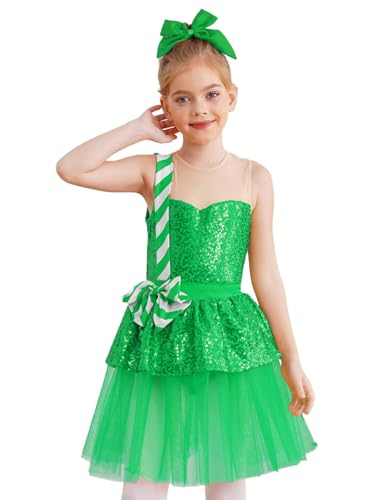 Vxuxlje Weihnachtskleid Für Mädchen Weihnachtskostüm Karnevalskleid Modernes Tanzkleid Prinzessinnenkleid Eiskunstlaufkleid Party Cosplay Grün 110-116 Vxuxlje Weihnachtskleid Für Mädchen Weihnachtskostüm Karnevalskleid Modernes Tanzkleid Prinzessinnenkleid Eiskunstlaufkleid Party Cosplay Grün 110-116 von Vxuxlje