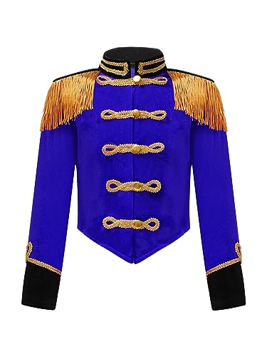 Vxuxlje Zirkus Dompteur Mantel Für Mädchen Und Jungen Kurz Mit Quaste Gothic Jacke Smoking Steampunk Mantel Uniform Kostüm Kleidung Blau 146-152 Vxuxlje Zirkus Dompteur Mantel Für Mädchen Und Jungen Kurz Mit Quaste Gothic Jacke Smoking Steampunk Mantel Uniform Kostüm Kleidung Blau 146-152 von Vxuxlje