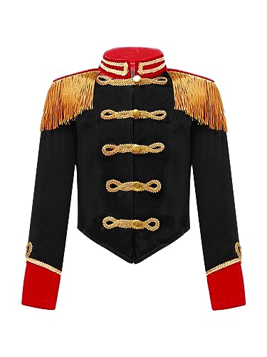 Vxuxlje Zirkus Dompteur Mantel Für Mädchen Und Jungen Kurz Mit Quaste Gothic Jacke Smoking Steampunk Mantel Uniform Kostüm Kleidung Schwarz 98-104 Vxuxlje Zirkus Dompteur Mantel Für Mädchen Und Jungen Kurz Mit Quaste Gothic Jacke Smoking Steampunk Mantel Uniform Kostüm Kleidung Schwarz 98-104 von Vxuxlje